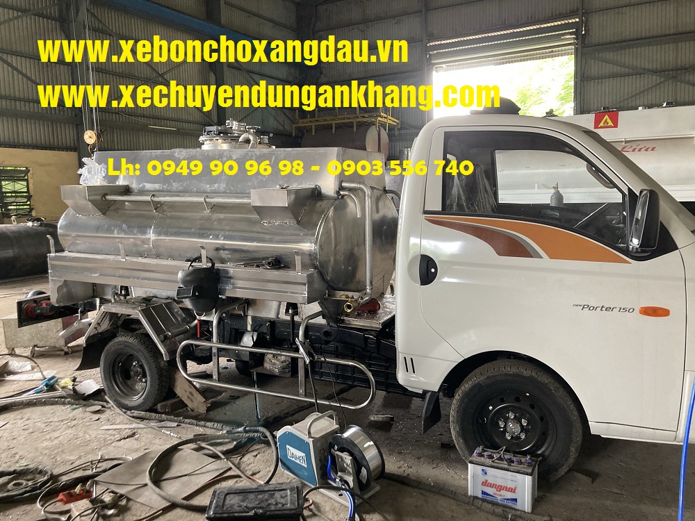 Ra mắt xe bồn nhôm 2 khối Hyundai Porter H150 đầu tiên tại Việt Nam