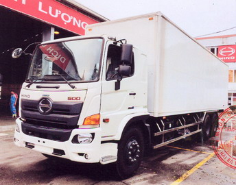 Xe tải Hino FL8JW7A-M 13 thùng kín bửng nâng dài 9,2 mét