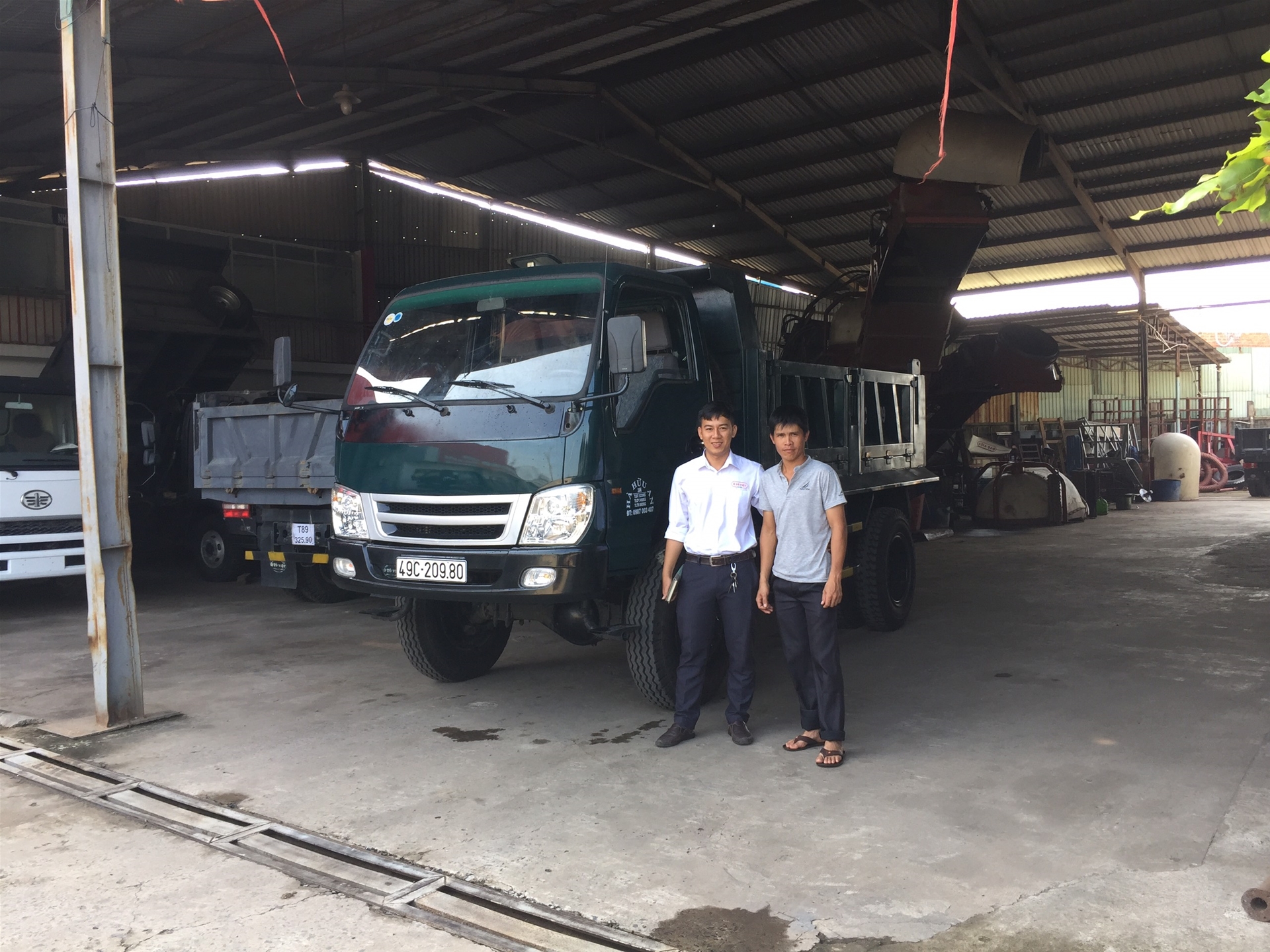 Bàn giao xe ben Vinaxuki 3490BA 4x4 về Lâm Đồng