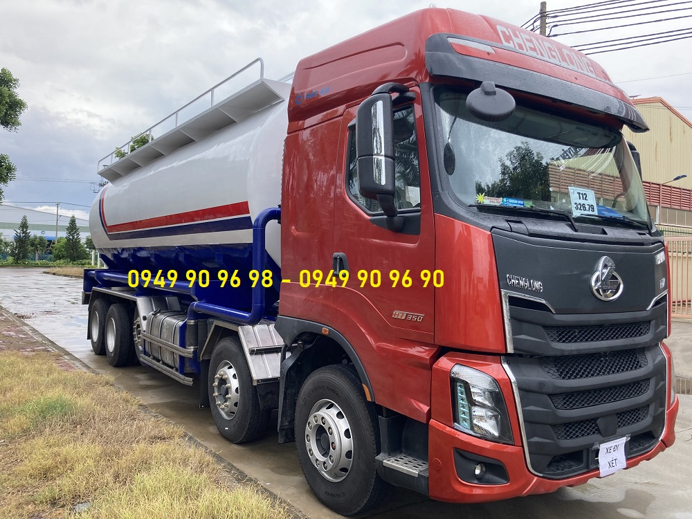 Báo Giá Xe Bồn Chở Cám Chenglong 5 Chân Dạng Thổi 33 Khối Mới Nhất