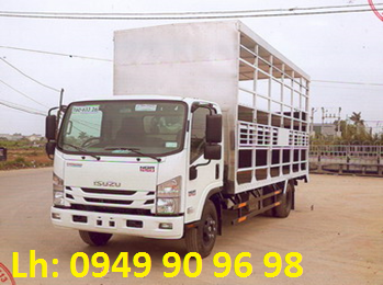 Xe tải Isuzu NQR75ME4 4T5 chở xe máy 2 tầng