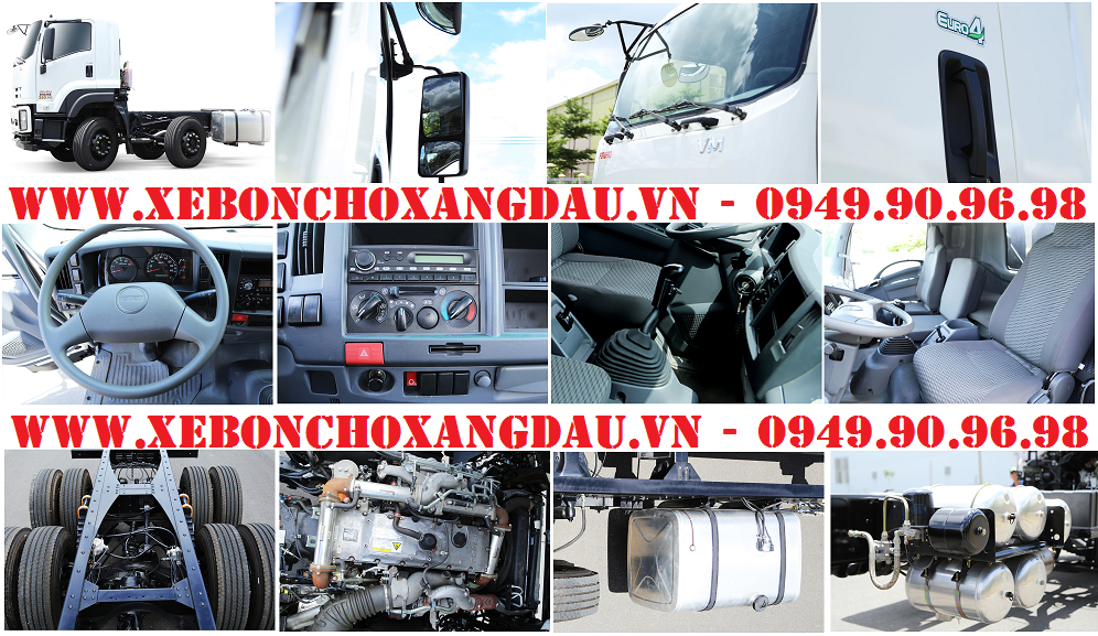 Xe tải ISUZU 4 chân, ISUZU FV330 4 chân, Xe bồn ISUZU 4 chân, ISUZU bồn chở xăng dầu, Xe chuyên Dùng An Khang, Sài Gòn Chuyên Dùng