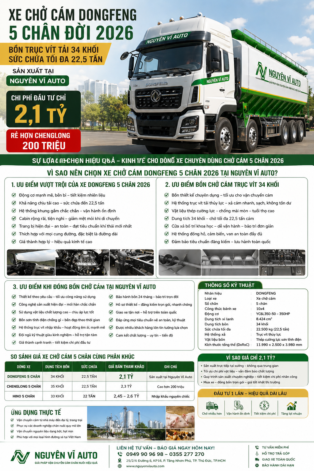 xe bồn chở cám 5 chân, giá xe bồn chở cám 5 chân, xe chở cám 5 chân Dongfeng, xe bồn chở cám Dongfeng 5 chân 2026, xe bồn chở cám 5 chân 34 khối, xe bồn chở cám 5 chân trục vít, xe chở cám 5 chân 22.5 tấn, xe bồn chở thức ăn chăn nuôi 5 chân , xe bồn chở cám dung tích lớn 5 chân, xe bồn chở cám công nghiệp 5 chân, xe bồn chở cám Dongfeng và Chenglong, xe bồn chở cám 5 chân loại nào tốt, nên mua xe bồn chở cám 5 chân nào, so sánh xe bồn chở cám 5 chân, chi phí đầu tư xe bồn chở cám 5 chân, xe bồn chở cám 5 chân giá rẻ, giá xe bồn chở cám Dongfeng 5 chân, mua xe bồn chở cám 5 chân trả góp, đóng bồn chở cám 5 chân tại Nguyên Vĩ Auto, hoán cải xe bồn chở cám 5 chân trọn gói