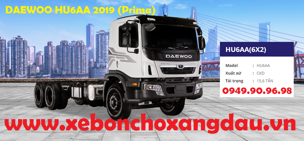 Xe bon 20 khoi, Xe bon Daewoo 20 khoi, Xe bon hino 20 khoi