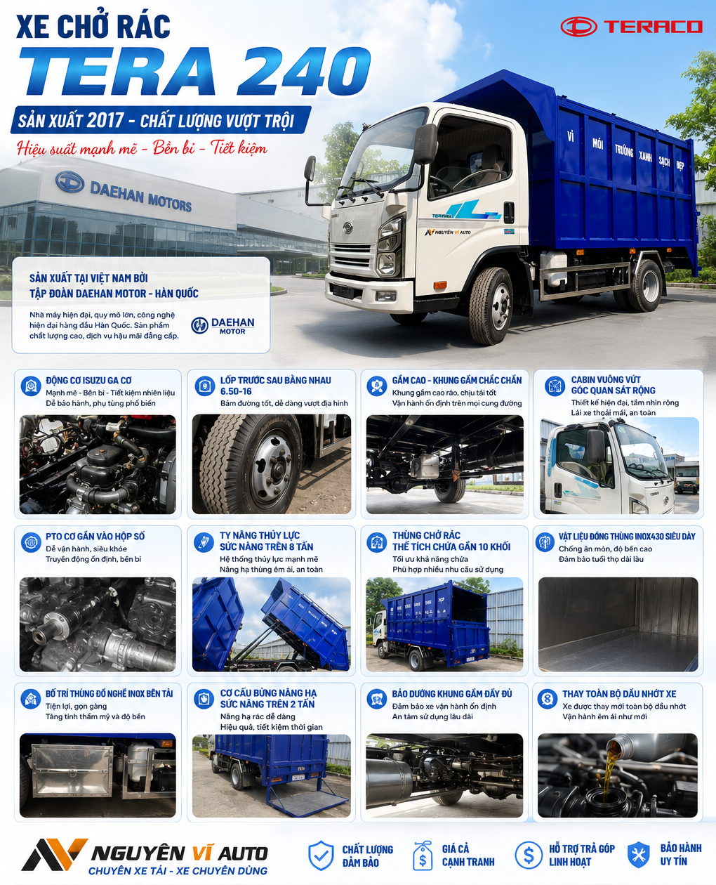 xe chở rác giá rẻ, xe chở rác kia, xe kia k165 chở rác, xe ép rác kia k165, xe chở rác tera 240, xe ép rác tera 240, xe chở rác daehan motor, xe chở rác động cơ isuzu, xe tải tera 240, xe môi trường tera 240, xe gom rác giá rẻ, xe ép rác mini, xe ép rác 3 khối, xe ép rác 6 khối, xe ép rác 8 khối, xe ép rác 10 khối, xe chở rác hàn quốc, xe chở rác nhật bản, xe chở rác hyundai n250, xe chở rác isuzu qkr230, xe môi trường giá rẻ, xe gom rác đô thị, xe thu gom rác dân lập, xe ép rác tphcm, xe ép rác miền nam, xe ép rác trả góp, xe tải động cơ isuzu, xe tải hộp số getrag, xe tải cầu dymos, xe ép rác inox, xe ép rác inox 430, xe ép rác thép ss400, xe ép rác chất lượng cao, xe ép rác tiết kiệm nhiên liệu, xe chở rác mới 100%, xe ép rác công nghệ hàn quốc, xe môi trường chuyên dùng, đóng thùng ép rác, cải tạo xe ép rác, giá xe ép rác, mua xe ép rác, xe ép rác nguyễn vĩ auto, xe môi trường nguyễn vĩ auto, xe chở rác công ích, xe gom rác khu công nghiệp, xe gom rác khu dân cư, xe chở rác tải nhẹ, xe ép rác tải nhẹ, xe ép rác dưới 500 triệu, xe ép rác hiệu quả cao, xe tải môi trường, xe chuyên dùng môi trường, xe ép rác dân lập, xe ép rác công trình, xe ép rác thu gom rác sinh hoạt, xe ép rác hẻm nhỏ, xe ép rác tiết kiệm dầu, xe ép rác bền bỉ, xe ép rác bảo hành dài hạn