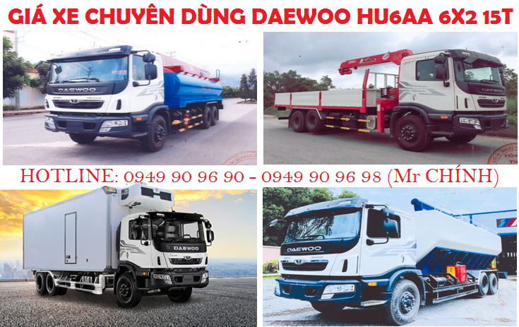 Báo giá xe DAEWOO HU6AA chuyên dùng 2021